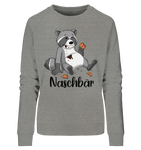 Naschbär - Ladies Organic Sweatshirt - Schweinchen's Shop - Sweatshirts - Mid Heather Grey / L