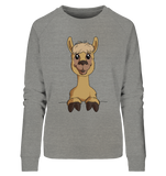 Pullover - Alpaca - Ladies - Schweinchen's Shop - Sweatshirts - Mid Heather Grey / S