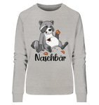 Naschbär - Ladies Organic Sweatshirt - Schweinchen's Shop - Sweatshirts - Heather Grey / M