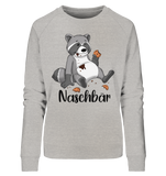 Naschbär - Ladies Organic Sweatshirt - Schweinchen's Shop - Sweatshirts - Heather Grey / M