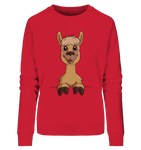 Pullover - Alpaca - Ladies - Schweinchen's Shop - Sweatshirts - Red / S
