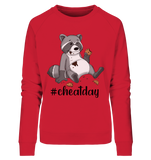 #cheatday - Ladies Organic Sweatshirt - Schweinchen's Shop - Sweatshirts - Red / S