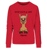 Pullover - "Keep Calm" - Ladies - Schweinchen's Shop - Sweatshirts - Red / S