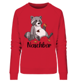 Naschbär - Ladies Organic Sweatshirt - Schweinchen's Shop - Sweatshirts - Red / S