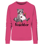Naschbär - Ladies Organic Sweatshirt - Schweinchen's Shop - Sweatshirts - Pink Punch / S