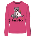 Naschbär - Ladies Organic Sweatshirt - Schweinchen's Shop - Sweatshirts - Pink Punch / S