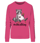 #cheatday - Ladies Organic Sweatshirt - Schweinchen's Shop - Sweatshirts - Pink Punch / S
