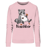 Naschbär - Ladies Organic Sweatshirt - Schweinchen's Shop - Sweatshirts - Cotton Pink / M