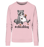 #cheatday - Ladies Organic Sweatshirt - Schweinchen's Shop - Sweatshirts - Cotton Pink / M