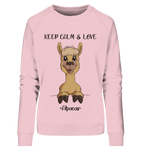 Pullover - "Keep Calm" - Ladies - Schweinchen's Shop - Sweatshirts - Cotton Pink / S