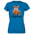 T-Shirt - "Süßes Ferkel" - Ladies - Schweinchen's Shop - Lady-Shirts - Royal Blue / XS