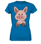 T-Shirt - Schweinchen - Ladies - Schweinchen's Shop - Lady-Shirts - Royal Blue / XS