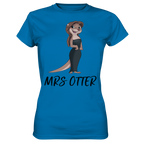 T-Shirt - Premium - "Mrs Otter" - Schweinchen's Shop - Lady-Shirts - Royal Blue / XS