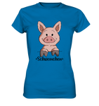 "Schweinchen" - Ladies Premium Shirt - Schweinchen's Shop - Lady-Shirts - Royal Blue / XS