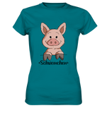 "Schweinchen" - Ladies Premium Shirt - Schweinchen's Shop - Lady-Shirts - Diva Blue / XS