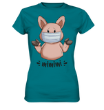 T-Shirt - "mimimi" - Ladies - Schweinchen's Shop - Lady-Shirts - Diva Blue / XS