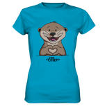 "Herz Otter" - Ladies Premium Shirt - Schweinchen's Shop - Lady-Shirts - Atoll / XS