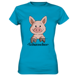 "Schweinchen" - Ladies Premium Shirt - Schweinchen's Shop - Lady-Shirts - Atoll / XS