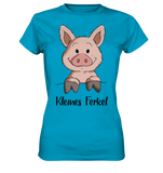 T-Shirt - "kleines Ferkel" - Ladies - Schweinchen's Shop - Lady-Shirts - Atoll / XS