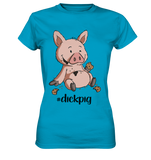 T-Shirt - "dickpig" - Ladies - Schweinchen's Shop - Lady-Shirts - Atoll / XS