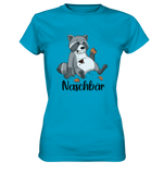 Naschbär - Ladies Premium Shirt - Schweinchen's Shop - Lady-Shirts - Atoll / XS