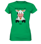 T-Shirt - "Keep Calm" - Kuh - Ladies - Schweinchen's Shop - Lady-Shirts - Kelly Green / XS