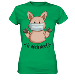 T-Shirt - "is doch doof" - Ladies - Schweinchen's Shop - Lady-Shirts - Kelly Green / XS