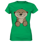 Otter T-Shirt - Ladies Premium Shirt - Schweinchen's Shop - Lady-Shirts - Kelly Green / XS