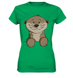 Otter T-Shirt - Ladies Premium Shirt - Schweinchen's Shop - Lady-Shirts - Kelly Green / XS