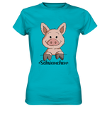 "Schweinchen" - Ladies Premium Shirt - Schweinchen's Shop - Lady-Shirts - Swimming Pool / XS