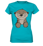 Otter T-Shirt - Ladies Premium Shirt - Schweinchen's Shop - Lady-Shirts - Swimming Pool / XS