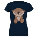 Otter T-Shirt - Ladies Premium Shirt - Schweinchen's Shop - Lady-Shirts - Navy / XS