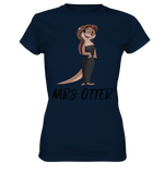 T-Shirt - Premium - "Mrs Otter" - Schweinchen's Shop - Lady-Shirts - Navy / XS