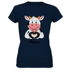 "MUMU" - Ladies Premium Shirt - Schweinchen's Shop - Lady-Shirts - Navy / XS