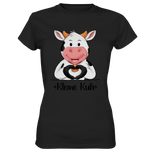 T-Shirt - "Kleine Kuh" - Ladies - Schweinchen's Shop - Lady-Shirts - Black / XS