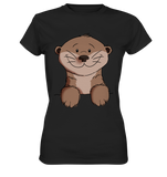Otter T-Shirt - Ladies Premium Shirt - Schweinchen's Shop - Lady-Shirts - Black / XS