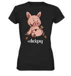 T-Shirt - "DickPig" Black Edition - Ladies - Schweinchen's Shop - Lady-Shirts - Black / XS