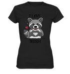 "I LOVE TRASH" - Ladies Premium Shirt - Schweinchen's Shop - Lady-Shirts - Black / XS