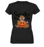 T-Shirt - "Sweeter than Otter" - Ladies - Schweinchen's Shop - Lady-Shirts - Black / XS