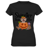 T-Shirt - "Sweeter than Otter" - Ladies - Schweinchen's Shop - Lady-Shirts - Black / XS
