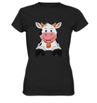 Kuh o-T. - Ladies Premium Shirt - Schweinchen's Shop - Lady-Shirts - Black / XS