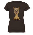 Alpaka o.T. - Ladies Premium Shirt - Schweinchen's Shop - Lady-Shirts - Brown / XS