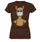 T-Shirt - "is doch doof" - Ladies - Schweinchen's Shop - Lady-Shirts - Brown / XS