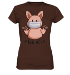 T-Shirt - "och nö" - Ladies - Schweinchen's Shop - Lady-Shirts - Brown / XS