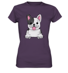 Frenchie o.T. - Ladies Premium Shirt - Schweinchen's Shop - Lady-Shirts - Urban Purple / XS