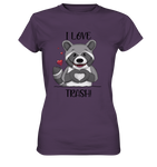 "I LOVE TRASH" - Ladies Premium Shirt - Schweinchen's Shop - Lady-Shirts - Urban Purple / XS
