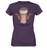T-Shirt - "Is doch doof" - Ladies - Schweinchen's Shop - Lady-Shirts - Urban Purple / XS