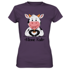 T-Shirt - "Kleine Kuh" - Ladies - Schweinchen's Shop - Lady-Shirts - Urban Purple / XS
