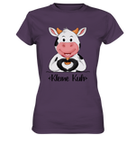 T-Shirt - "Kleine Kuh" - Ladies - Schweinchen's Shop - Lady-Shirts - Urban Purple / XS