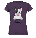 "Bulldog" - Ladies Premium Shirt - Schweinchen's Shop - Lady-Shirts - Urban Purple / XS